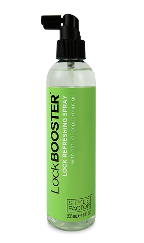 A bottle of lock booster spray