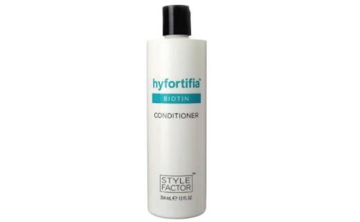 A bottle of hyfortific conditioner