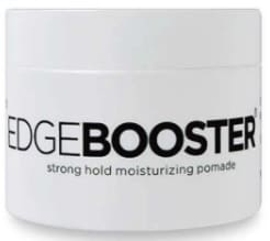 A white container of edge booster is shown.